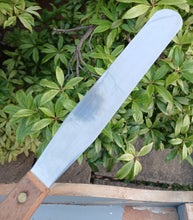 Load image into Gallery viewer, Vintage Stainless Steel Spatula Palette Knife Wooden Handle 32cm Baking Tool