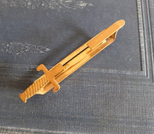 Load image into Gallery viewer, Vintage Gold Tone Sword Dagger Tie Clip Bar Military Novelty Jewellery 7.5cm