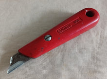 Load image into Gallery viewer, Vintage Stanley 199A Knife Red Handle Made in England Utility Hand Tool