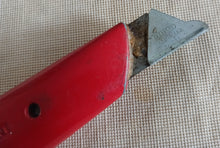 Load image into Gallery viewer, Vintage Stanley 199A Knife Red Handle Made in England Utility Hand Tool