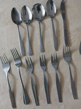 Load image into Gallery viewer, Vintage Cutlery Set 12 Piece Stainless Steel Spoons Forks Knife Mixed Lot
