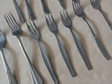 Load image into Gallery viewer, Vintage Cutlery Set 12 Piece Stainless Steel Spoons Forks Knife Mixed Lot