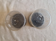 Load image into Gallery viewer, 2 x Fowler's Tate Lyle Golden Syrup Storage Container Jars with Black Lids 70s Advertising
