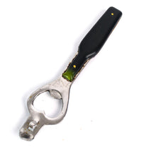 Load image into Gallery viewer, Vintage Black And White Whisky Bottle Shaped Handle Bottle Opener