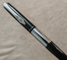 Load image into Gallery viewer, Platignum Ballpoint Pen – Black & Chrome – Black Ink – 13cm – Used