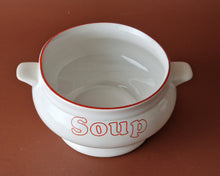 Load image into Gallery viewer, Vintage Ceramic Double Handle Soup Bowl House & Home Oven To Tableware