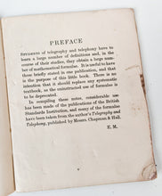 Load image into Gallery viewer, 1941 Definitions & Formulae for Students Telegraphy & Telephony Pitman Book