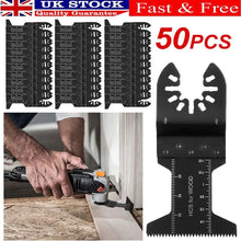Load image into Gallery viewer, 50PCS Oscillating Multi Tool Blade Saw Blades Wood Metal Cutter For Dewalt Fein