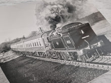 Load image into Gallery viewer, Black White Photo Locomotive Steam Engine Great Central Railway 14/11/87 69523 Crossing Swithland Re