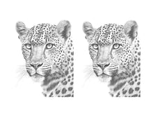 Load image into Gallery viewer, 10 Wild Animals Coloring Book – For Adults and Kids | Grayscale Coloring Pages | Instant Download | Printable PDF