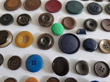 Load image into Gallery viewer, Job lot of 60 Used Vintage Mixed Colour Buttons , Mixed Sizes and Mixed Designs