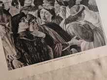 Load image into Gallery viewer, Vintage Double-Sided Book Plate , Detail from The Adoration of the Magi