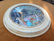 Load image into Gallery viewer, Royal Worcester Fine Bone China Village Market Wall Plate Framed 28.5cm England