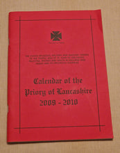 Load image into Gallery viewer, Calendar Of The Priory Of Lancashire 2009 - 2010 , Masonic Information Guide