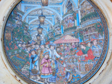 Load image into Gallery viewer, Royal Worcester Fine Bone China Market Scene Wall Plate Framed 28.5cm England