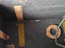 Load image into Gallery viewer, Vintage Electrician's Wooden Tool Chest with Original Leather Strap