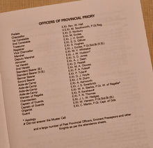 Load image into Gallery viewer, Calendar Of The Priory Of Lancashire 2008 - 2009 , Masonic Information Guide