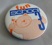 Load image into Gallery viewer, Vintage Fun School Art Club Teddy Bear Promo Pin Badge 5.5cm Collectible