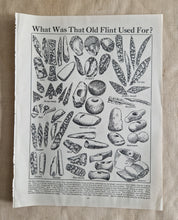 Load image into Gallery viewer, Old Flint Image Illustrations Vintage Drawing Image Book Plate, What Was That Flint Used For? Old An