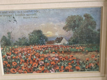 Load image into Gallery viewer, Original George V Postcard In Frame Dated 1913 with 1/2 Penny Stamp Poppy Flower