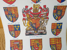 Load image into Gallery viewer, Vintage Book Plates: Royal Arms Shield Illustrations Images, Ideal for framing or scrapbooking proj