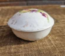 Load image into Gallery viewer, Round Hand Painted Floral Flower Ceramic Trinket Box