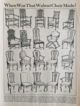 Load image into Gallery viewer, Walnut Chair Image Illustrations Vintage Drawing Image Book Plate, When Was That Walnut Chair Made?