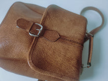 Load image into Gallery viewer, Vintage 1970s Brown Faux Leather Satchel Shoulder Bag Briefcase Retro Unisex