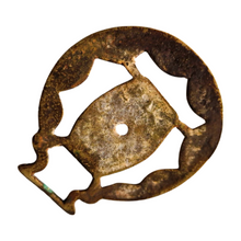 Load image into Gallery viewer, Brass Horse Medallion Vintage English Beer Keg Wine Cask Pierced Show Parade