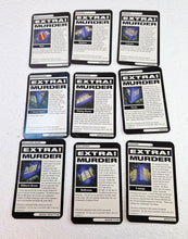 Load image into Gallery viewer, Vintage Cluedo Game Cards Spare Parts , Murder Wallet, Weapon Cards, Character Cards