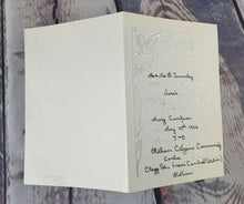 Load image into Gallery viewer, Vintage 21st Birthday Invitation Card, Bird Peace Theme, Silver white colour