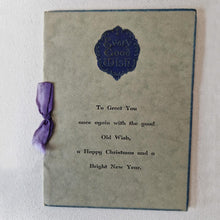 Load image into Gallery viewer, True Vintage c 1950s Christmas Greeting Card Every Good Wishes Used Condition