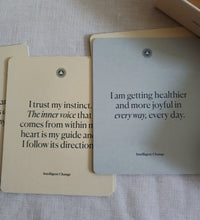 Load image into Gallery viewer, Mindful Affirmations Card Set Intelligent Change 52 Cards with Wooden Stand