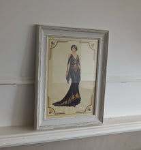 Load image into Gallery viewer, Framed Art Deco Lady Fashion Print Vintage Style Wall Art Picture 36 x 27cm