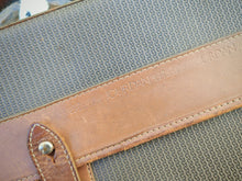 Load image into Gallery viewer, Vintage Charles Jourdan Actif Paris Leather & Canvas Briefcase Document Bag