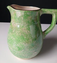 Load image into Gallery viewer, Govancroft Glasgow Green Spongeware Pottery Jug Pitcher Vintage Scottish