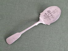 Load image into Gallery viewer, Silver Plated Jam Spoon, Fiddle Pattern - Vintage Cutlery, Tableware, Flatware, 14cm long