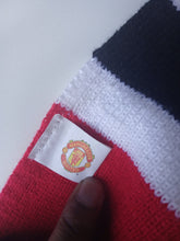 Load image into Gallery viewer, Manchester United Supporters Scarf Red Black White Football Fan Fringe 157cm
