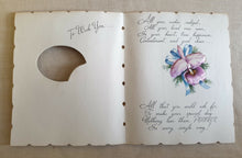 Load image into Gallery viewer, Vintage Flower In Box Embossed Floral Design Birthday Card