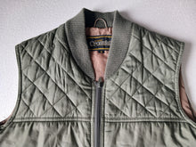 Load image into Gallery viewer, Crossfell Grenfell Mens Quilted Gilet Vest Olive Green Full Zip Size S