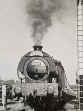 Load image into Gallery viewer, Black White Photo Locomotive Steam Engine Great Central Railway 25/10/87 68009 Stands In Loughboroug