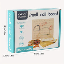 Load image into Gallery viewer, Wooden Math Pegboard Child Primary School Geometry Educational Toy