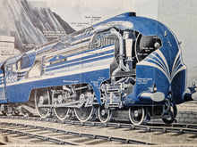 Load image into Gallery viewer, The Coronation Scot Train Illustration Book Plate,Train Of The London Midland and Scotish Railway, I