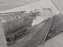 Load image into Gallery viewer, Black White Photo Locomotive Steam Engine North Yorkshireman 23/06/81 4472 Flying Scotman Passes the
