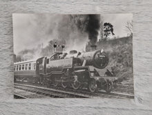 Load image into Gallery viewer, Black White Photo Locomotive Steam Engine BR Standard Class 4 No. 80079 W.A Sharman