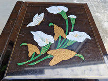 Load image into Gallery viewer, Vintage Japanese Water Lilly Flower Theme Photograph Album , Black Plastic Cover