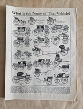 Load image into Gallery viewer, Vintage Drawing Image Book Plate Horse & Man Pulling Coach Carriage Image Illustrations What is the