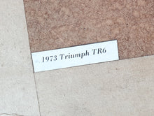 Load image into Gallery viewer, Vintage Car Photo In Frame, 1973 Triumph TR6, Photo By Neil Bruce, Noble Art