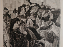 Load image into Gallery viewer, Vintage Double-Sided Book Plate , Detail from The Adoration of the Magi