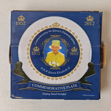 Load image into Gallery viewer, Queen Elizabeth II Diamond Jubilee Commemorative Plate – 1952-2012 – New Vintage